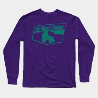 Roller Chalet in Teal Long Sleeve T-Shirt